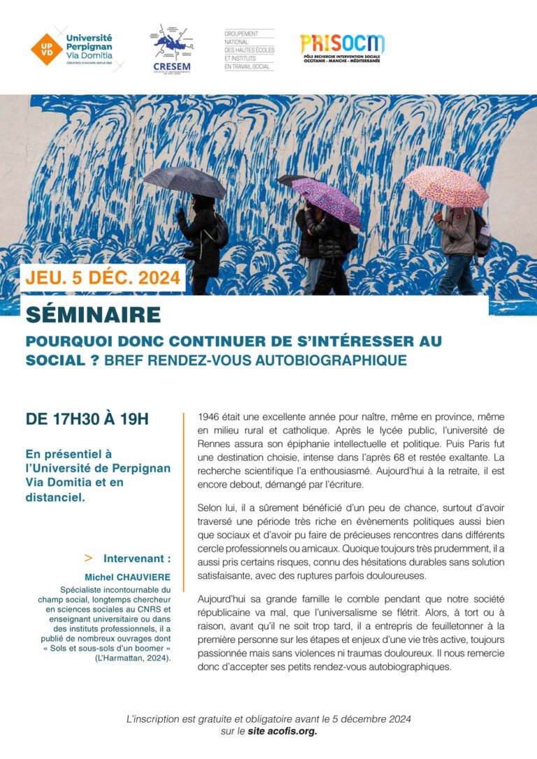 Séminaire CRESEM-GNHEITS du Jeudi 9 janvier 2025