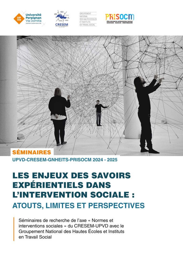 Programme et affiches des séminaires CRESEM-GNHEITS 2024-2025