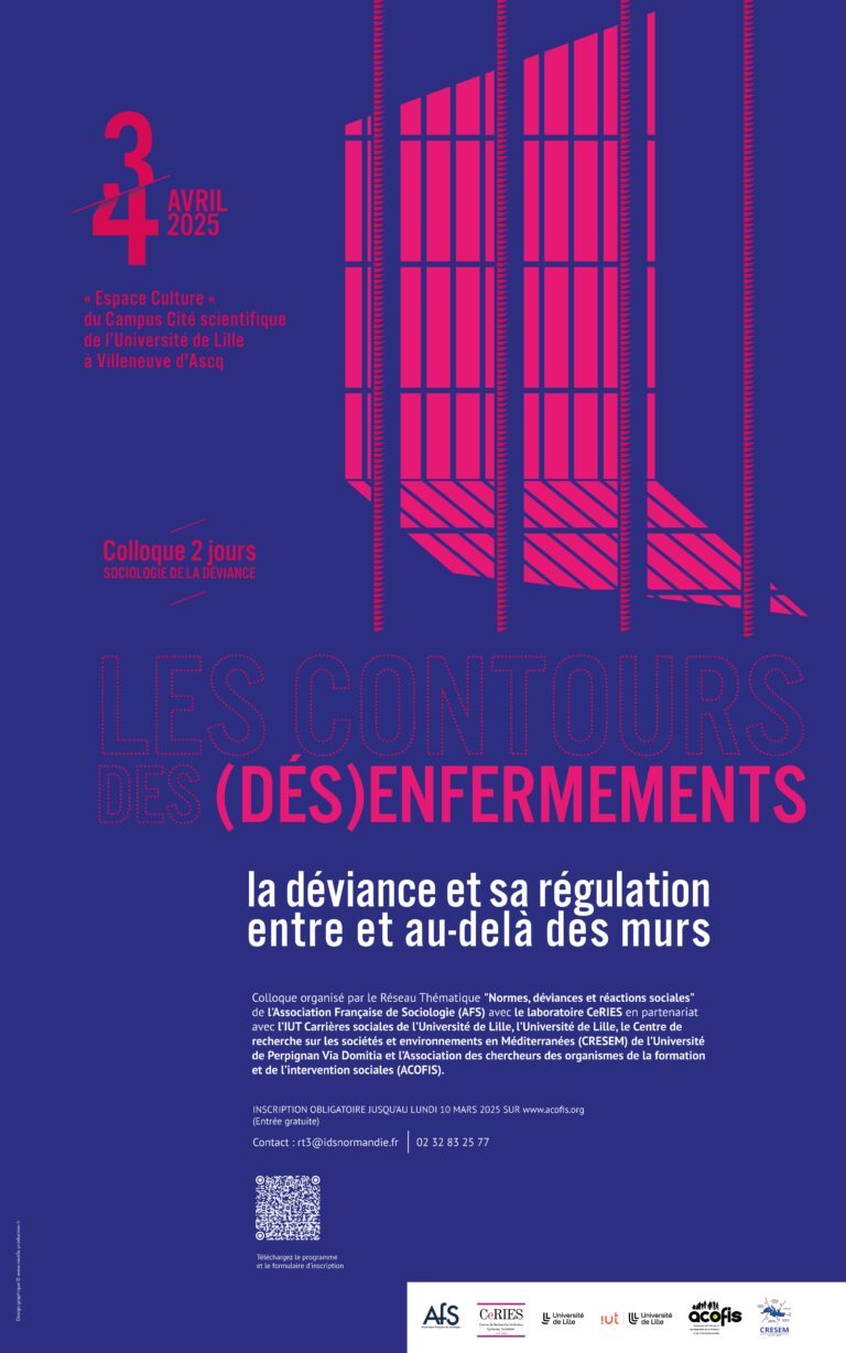 Colloque | LES CONTOURS DES (DÉS)ENFERMEMENTS la déviance et sa régulation entre et au-delà des murs